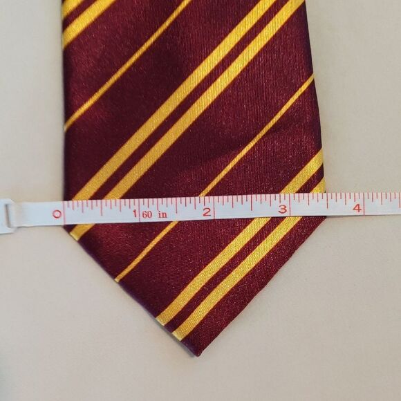 Maroon Gold Stripe Tie Boys - Picture 2 of 2